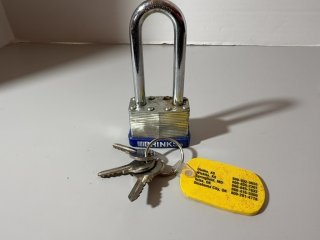 Item #529 — Brinks Padlock with Keys