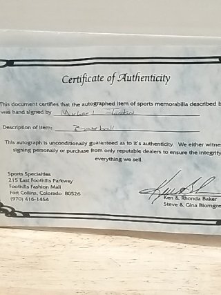 Item #90 — Michael Jordan Signed Baseball with COA photo 4 of 4