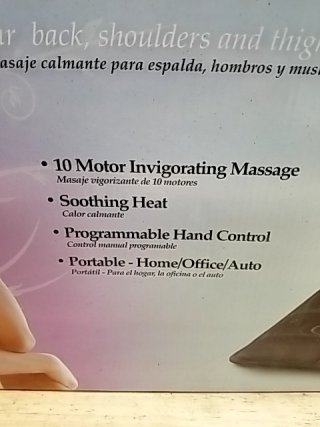 Item #12 — New Homedics 10-Motor Massage Cushion photo 2 of 4
