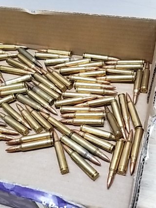 Item #41 — Box of Brass Rifle Ammunition 223 Rem, cant ship photo 2 of 3