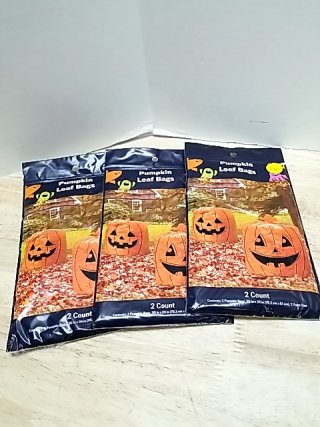Item #54 — New Pumpkin Leaf Bags - 3 Packages photo 1 of 2