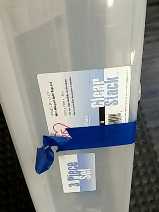 Item #148 — Clear Plastic Storage Bin photo 2 of 2