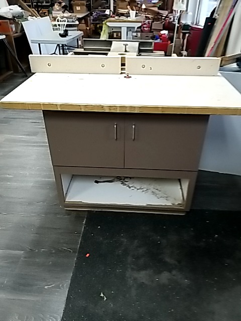 Item #30 — ROUTER table approx 48 by 40 by 32 inch photo 1 of 6