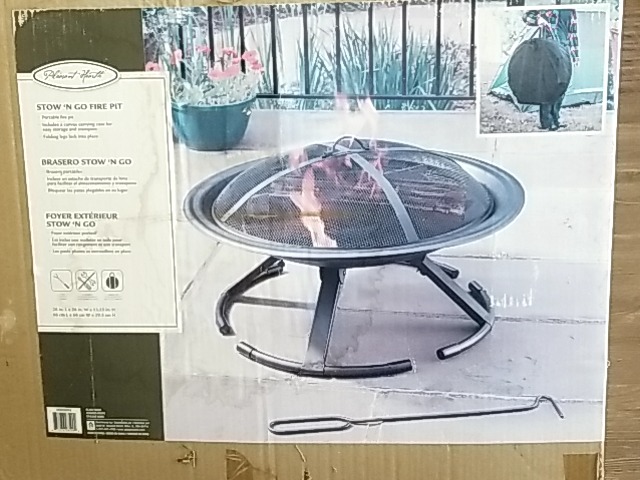Item #2 — New Portable Outdoor Fire Pit with Poker photo 1 of 5