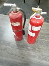 Item #114 — TWO Red Fire Extinguishers Each 10 lb, appear full photo 4 of 4