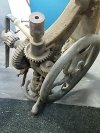Item #101 — ANTIQUE Metal Gear Assembly, approx 3 foot long photo 3 of 6