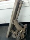 Item #101 — ANTIQUE Metal Gear Assembly, approx 3 foot long photo 5 of 6