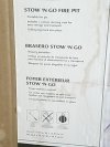 Item #2 — New Portable Outdoor Fire Pit with Poker photo 2 of 5