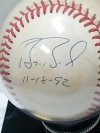 Item #20 — Barry Bonds Autographed Baseball with COA photo 2 of 6