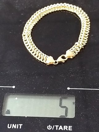 Item #3 — 18 KT Gold bracelet, 7 inch, 5 grams photo 5 of 5