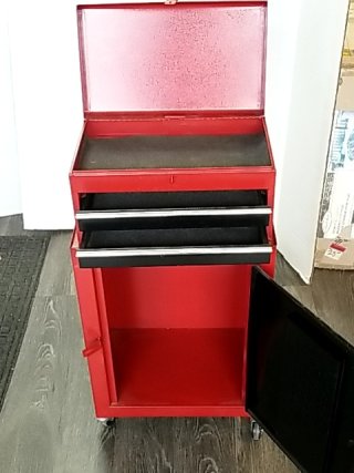 Item #6 — Rolling Tool Cabinet 33 by 17 by 11 inch, 2 piece photo 3 of 4