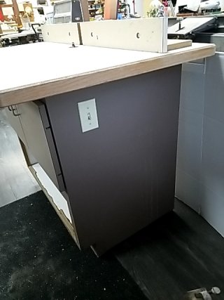 Item #30 — ROUTER table approx 48 by 40 by 32 inch photo 5 of 6
