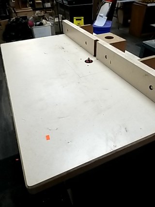 Item #30 — ROUTER table approx 48 by 40 by 32 inch photo 2 of 6