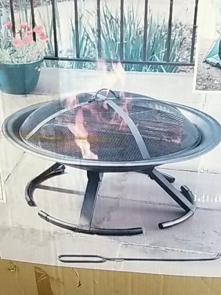 Item #2 — New Portable Outdoor Fire Pit with Poker photo 4 of 5