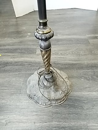 Item #105 — FLOOR Lamp with Fringed Shade Approx 5 foot tall photo 3 of 4